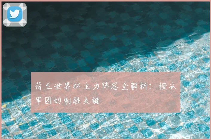 荷兰世界杯主力阵容全解析：橙衣军团的制胜关键
